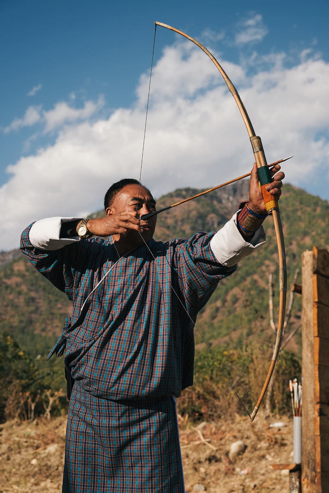 Traditional Bhutanese archery